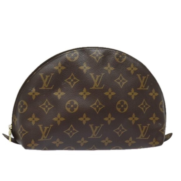 LOUIS VUITTON Monogram Trousse Demi Ronde Cosmetic Pouch - Picture 1 of 15